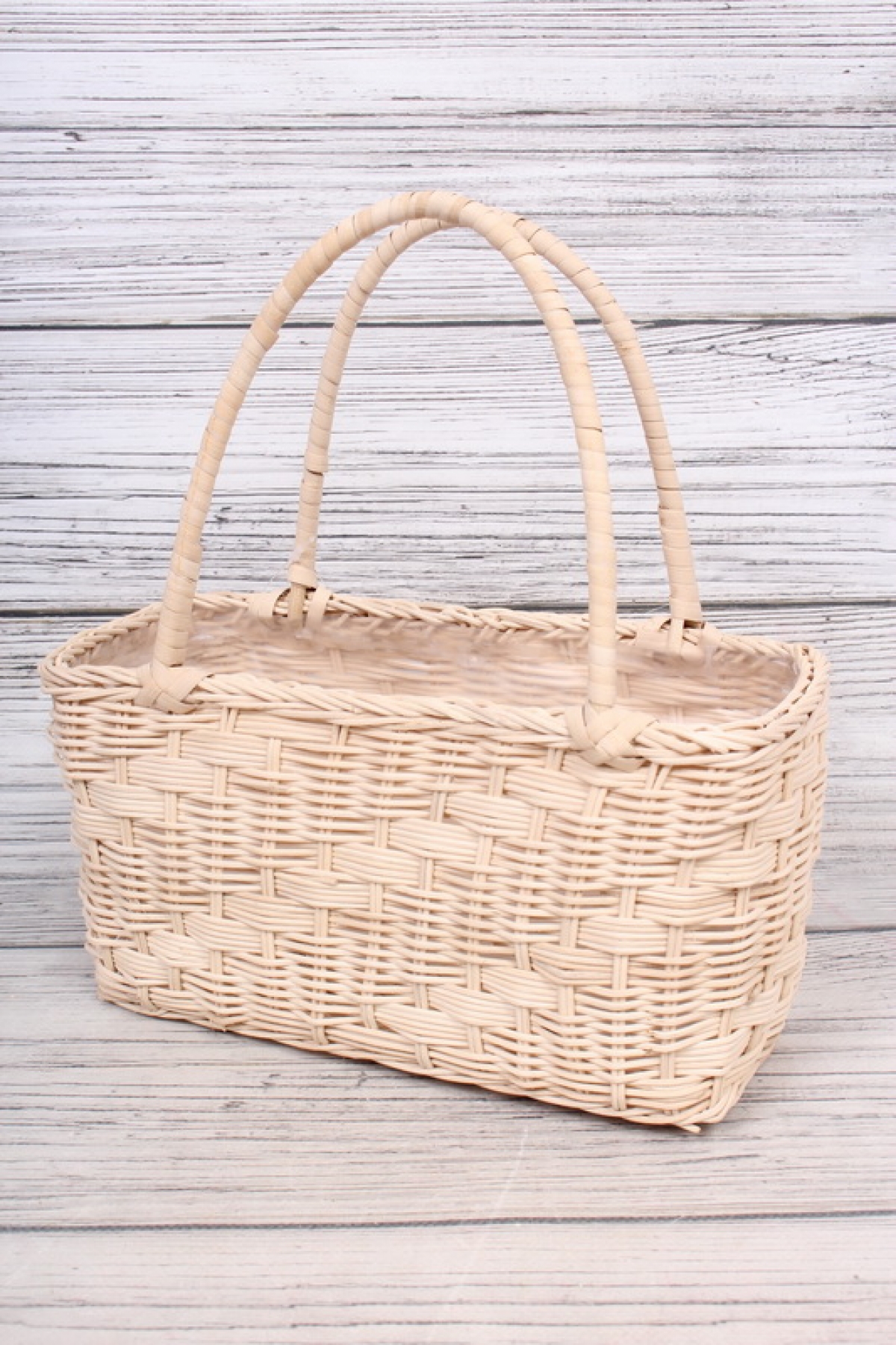 Корзина плетеная из ротанга, сумка 24.5*11.5*12.5/27.5cm натуральный 7839Н