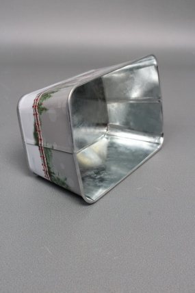 Декоративное кашпо "Яркие мгновения зимы" 14.5X9.5XH6.5CM 12X7CM, металл  1131М